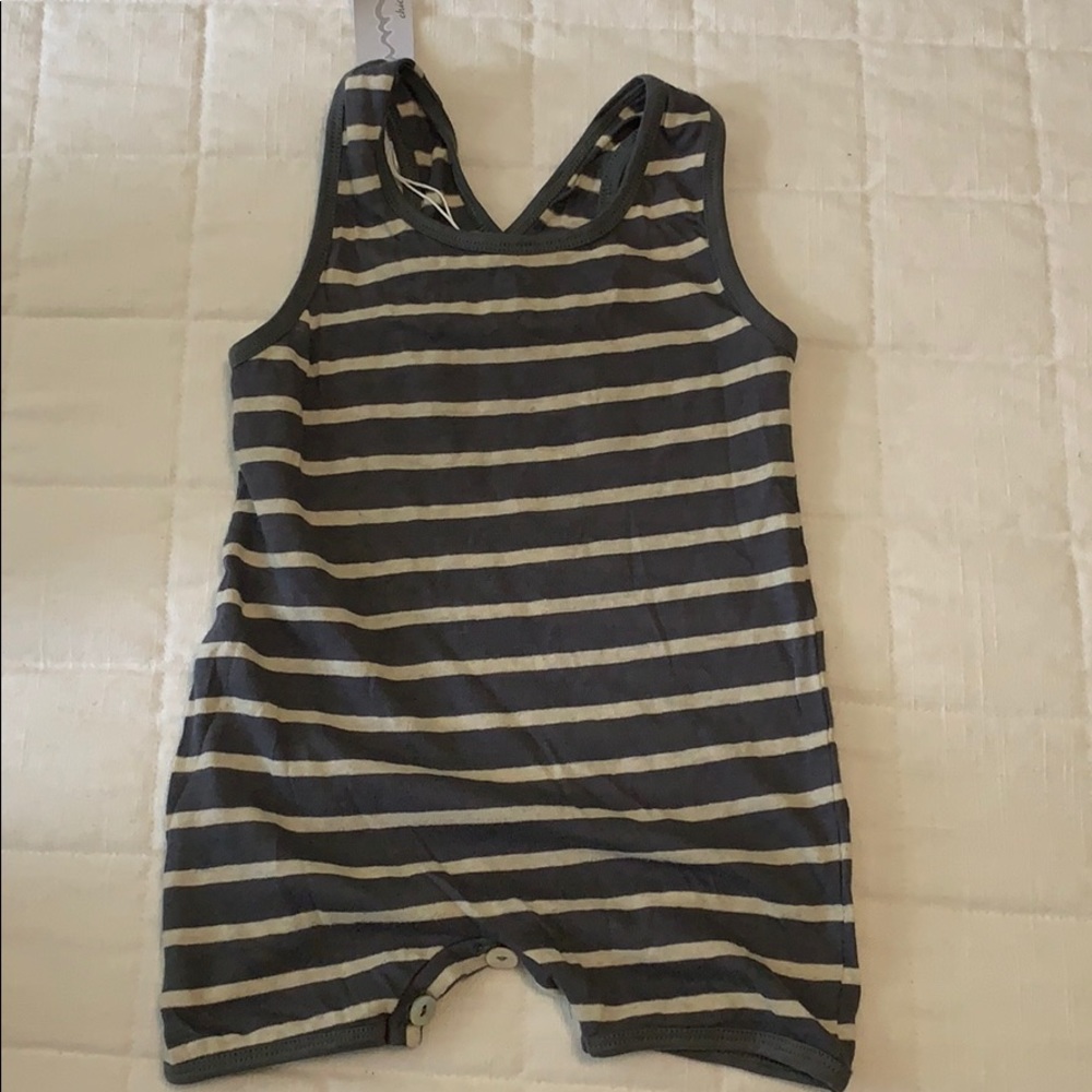 Baby striped tank top romper 3 months